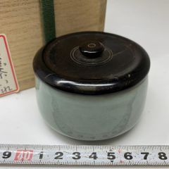 平安玉堂作 青磁香炉 紫檀火屋 瑪瑙 共箱 栞 未使用(ZE753) - メルカリ