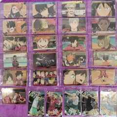 26枚セット　まとめ売り  ハイキュー<!-利用不可文字-!><!-利用不可文字-!>　ウエハース 6  カード　ハイキュー