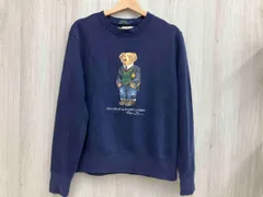 ネイビー POLO RALPH LAUREN PREPPY BEAR FLEECE SWEATSHIRT スウェット　Lサイズ