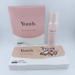 【未使用】Yunth ユンス 生VAダーマ美容液 薬用 VAセラム 1g x 22包 / ホワイトニングシートマスク 22ml x 6枚 / ホワイト クリアフォーム PVC 洗顔料 60g