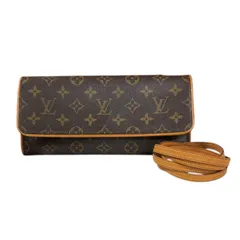 ルイヴィトン ポシェットツインGM モノグラム ショルダーバッグ モノグラムキャンバス M51852 ブラウン レディース  LOUIS VUITTON  中古 ルイヴィトン  ルイ ヴィトン