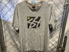 90s USA製 STUSSY オールド紺タグ シャネルロゴ グレー 半袖Tシャツ ステューシー サイズM  