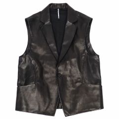 新品55000円kiryuyrikキリュウキリュウレザーコーティングジップベスト 
