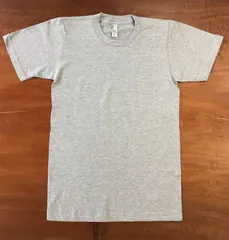 【アウトレット品】American Apparel  半袖Tシャツ　杢グレー