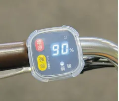 【新品・送料無料】ハンドルスイッチカバー 電動自転車 手元スイッチ用 シリコン製  ブリヂストン専用タイプ 透明のサムネイル