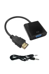 新品 シズカウィル HDMI to VGA 変換アダプタ VGA変換 アダプター 高速転送 HDMI hdmiケーブル 変換ケーブル Windows 用 MacBook 用 パソコン ノートPC 軽量 テレビ 接続 モニター ミラーリング リモートワーク マル