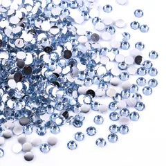新品 TAKE-ME japan ラインストーン ミルキーストーン 4サイズセット1500粒 ストーン ネイルパーツ アクリルストーン デコストーン 2mm500粒3mm500粒4mm250粒5mm250粒 (ベビーブルー２個セット)