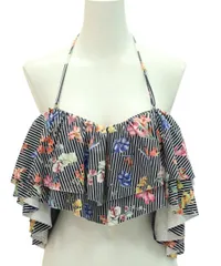 ✨新品未使用✨eimy istoire エイミーイストワール　オフシャル 花柄ビキニ　トップ　フリル付き　リゾート