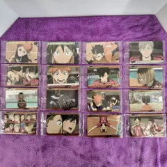 16枚セット　まとめ売り  ハイキュー<!-利用不可文字-!><!-利用不可文字-!>　ウエハース 6  カード　ハイキュー