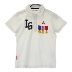 サイズ：M LE COQ GOLF ルコックゴルフ  半袖ポロシャツ  ホワイト系 [240101532807] ゴルフウェア レディース ストスト