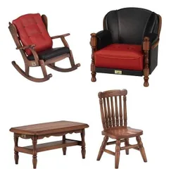 カリモク家具 OTONA Disney Style ガチャ コレクション 全4種セット disney ディズニー 家具 ミニチュア 大人 ディスニースタイル コンプリート フルコンプ ガチャガチャ カプセルトイ ロッキングチェアー 肘掛椅子 食堂椅子 テーブル