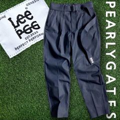 パーリーゲイツPGGリサイクルポリデニムLee別注デニムカラーパンツ コラボ！新品【PGG×Lee】無縫製圧着デニムパンツ 紺 1(w74-77) - メルカリ