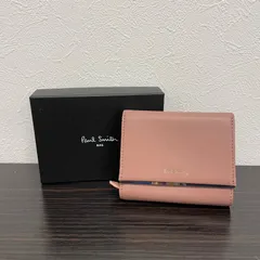 ®️Paul Smith ポールスミス 財布 三つ折り財布 ローズ PWD773-24 羊革 レディース 婦人 箱付き