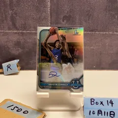 2021-22 Topps 1st Bowman University David McCormack 直筆サインカード Prsopects Refractor カード