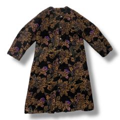未使用☆ルール ロジェット☆フラワープリント×レース☆Aラインフレア 