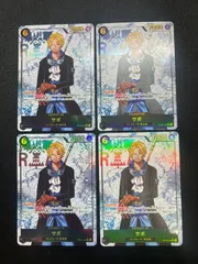 サボ(SEC★){黒}〈OP13-120〉[受け継がれる意志] シークレット パラレル 4枚セット