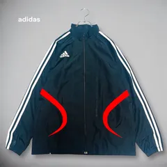 アディダス adidas ナイロンジャケット シャカシャカ ジップアップ ウインドブレーカー スポーツ 運動 ブラック 160