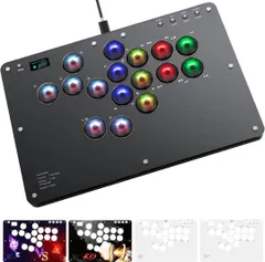 全機種対応❣ レバーレス コントローラー アケコン 静音 16ボタン 1543