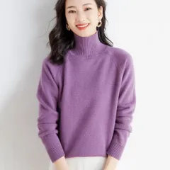 ☆ パープル ☆ Lサイズ ☆ ハイネックセーター 暖かい オシャレ タートルネック レディース ハイネックセーター ニット セーター ニットセーター ハイネック タートルネックセーター カジュアル トップス メンズ 暖かい オシャレ 長袖 秋冬