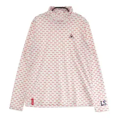 サイズ：L LE COQ GOLF ルコックゴルフ  タートルネック 長袖Tシャツ 総柄 ホワイト系 [240101545188] ゴルフウェア レディース ストスト