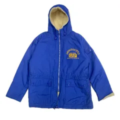 90s オールドギャップ ナイロンボアジャケット ブルー メンズフリーサイズ