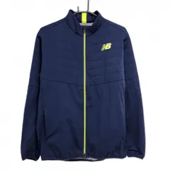 【超美品】ニューバランスゴルフ 中綿ジャケット ネイビー ジップイエロー メンズ 4(L) ゴルフウェア 2023年モデル New Balance