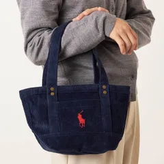 新品 ポロ ラルフローレン POLO RALPH LAUREN トートバッグ コーデュロイ ミニ トート