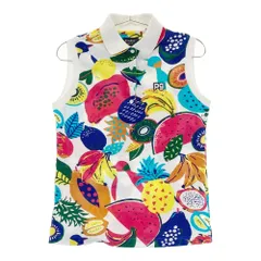 サイズ：0 PEARLY GATES パーリーゲイツ ; パイル ノースリーブポロシャツ 総柄 ホワイト系 [240101546249] ゴルフウェア レディース ストスト