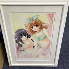 そらのおとしもの 早見沙織&野水伊織 W直筆サイン入り 複製原画 - メルカリ