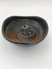 【K-1596】花瓶 花器 母の日 セット 一輪挿し 花入れ 花びん 陶器 黒 フラワーベース おしゃれ 黒備前 小 大 ひまわり堂