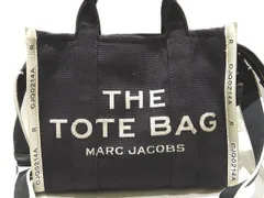 マークジェイコブス 2WAY トートバッグ キャンバス CJQ0214A ☆ ブラック アイボリー系 THE MARC JACOBS / THE TOTE BAG レディース ▼7J