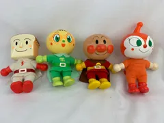 1537.アンパンマン　ソフビ人形　ぬいぐるみ　レトロ　４体セット