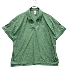 サイズ：XL PUMA GOLF プーマゴルフ ×QUIET GOLF 半袖ポロシャツ スキッパー ペイズリー柄 グリーン系 [240101541325] ゴルフウェア レディース ストスト