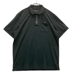 サイズ：LL TOMMY HILFIGER GOLF トミー ヒルフィガーゴルフ  半袖ポロシャツ  ブラック系 [240101545294] ゴルフウェア メンズ ストスト