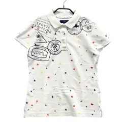 サイズ：M CALLAWAY キャロウェイ  半袖ポロシャツ 総柄 ホワイト系 [240101546037] ゴルフウェア レディース ストスト