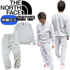 ザ ノースフェイス セットアップ NF0A89ET/NF0A8C1F グレー トレーナー 上下 刺繍ロゴ ボトムス ジョガーパンツ 部屋着 メンズ 2点セット ロゴ 裏起毛 THE NORTH FACE 新品 正規品 未使用品