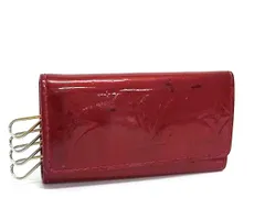 LOUIS VUITTON ルイヴィトン M91211 モノグラムヴェルニ ミュルティクレ4 4連 キーケース 鍵入れ ルージュ レッド系 DK5137