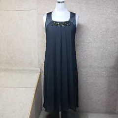 LAUTREAMONT（ロートレアモン）ビジュー付き ロングワンピース ブラック系 表記サイズ：36 　y6989i