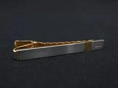 ■美品■ ChristianDior ディオール ヴィンテージ ネクタイピン タイクリップ アクセサリー メンズ シルバー系×ゴールド系 DK7206