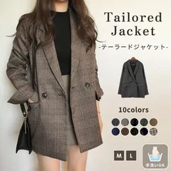 テーラードジャケット グレンチェック レディース アウター