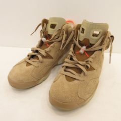 AJ6 wheat ブラウン スエード ハイカット スニーカー - メルカリ