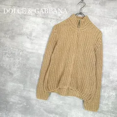 『ドルチェアンドガッバーナ』(M) ジップアップ ニットセーター