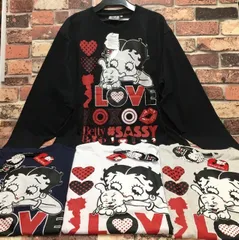 送料無料！人気の『Ｂｅｔｔｙ Ｂｏｏｐ』男女兼用 綿混長袖Ｔシャツ