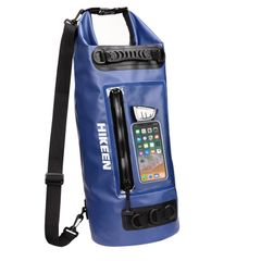 【新着商品】新型素材 防水 軽量 防塵 大容量 ドラム型 IP68 20L カヤック用 防水ケース ボート用 ドライバッグ キャンプ用 防水ポーチ ビーチ用 Hikeen ラフティング用