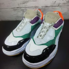 MOUSSY STUDIOWEAR SNEAKER マウジースタジオウェア スニーカー 24.5cm レディース スニーカー ホワイト 白 グリーン 緑 ブラック 黒 7100/L L10371