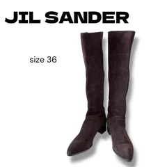【未使用新品】JIL SANDER ダークブラウン レザー ロングブーツ 2025年最新】jil sander ブーツの人気アイテム - メルカリ