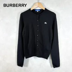 極美品✨バーバリーブルーレーベル カーディガン ニット 黒 刺繍ロゴ 9分袖 楽天市場】バーバリー ブルーレーベル（カーディガン・ボレロ