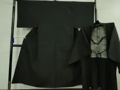 平和屋着物■極上　男性　紬　アンサンブル　長羽織　色無地　蝋色　羽織紐付き　逸品　DZAB0435kh5