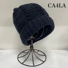 CA4LA カシラ 帽子 ニット帽 ビーニー ローゲージ アクリル混 コットン AOK01156 ユニセックス