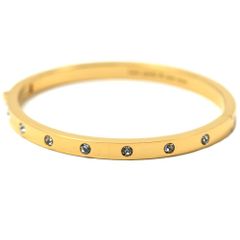 スワロフスキー SWAROVSKI バングル ゴールド タグ付 780 - メルカリ